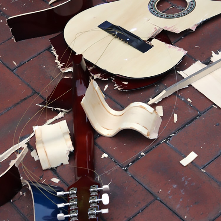 Smashed Up Guitar