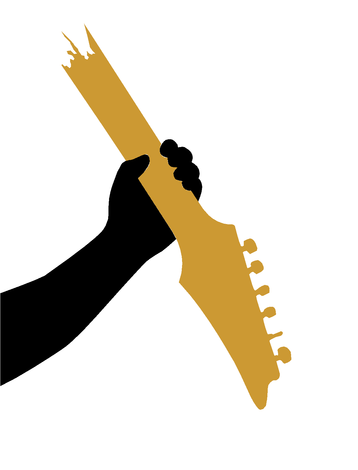 Broken guitar