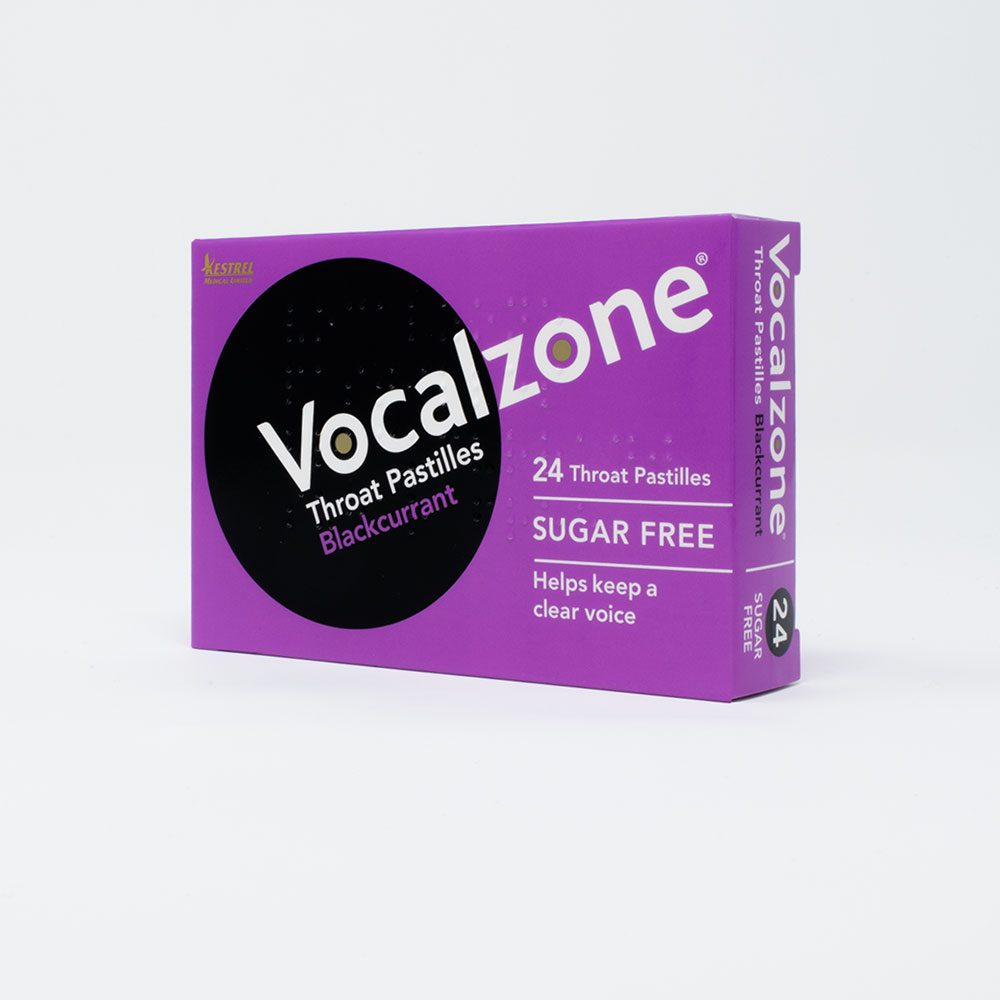 Vocalzone Throat Pastilles - Blackcurrant Sugar Free - Image 2
