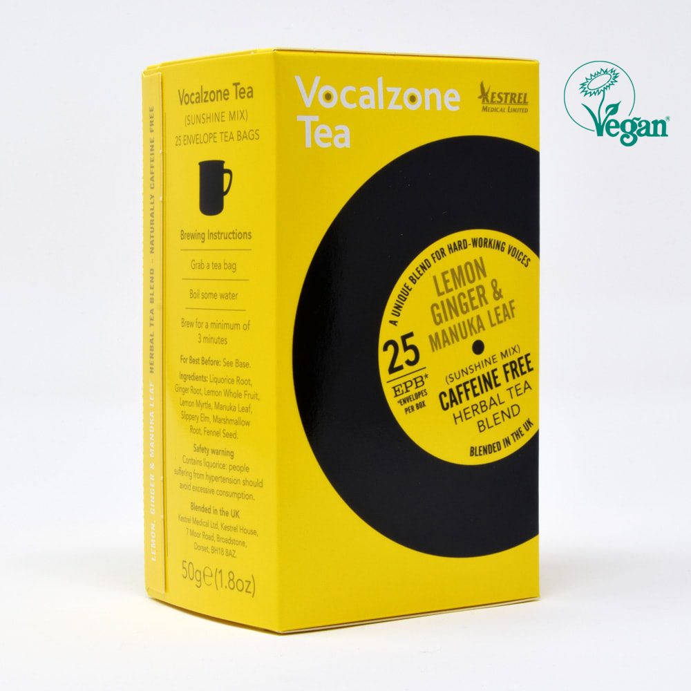 Vocalzone Tea - Lemon, Ginger & Manuka Leaf