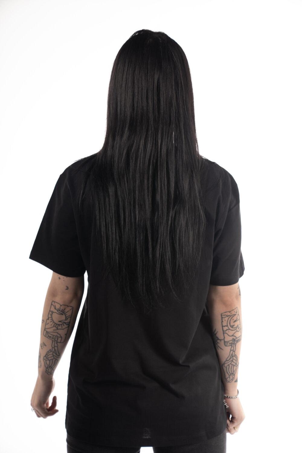 Vocalzone Vintage T-Shirt reverse worn by a female model.
