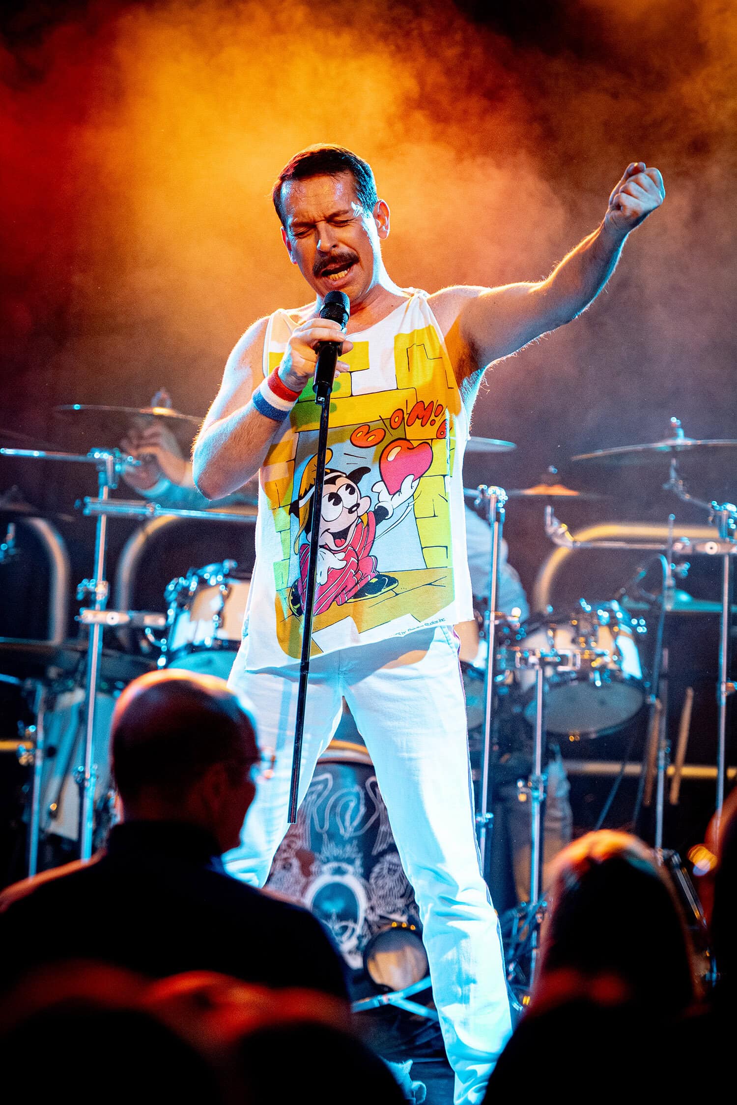 Supersonic Queen frontman Phil Copping as Freddie Mercury - Vocalzone endorsed artist