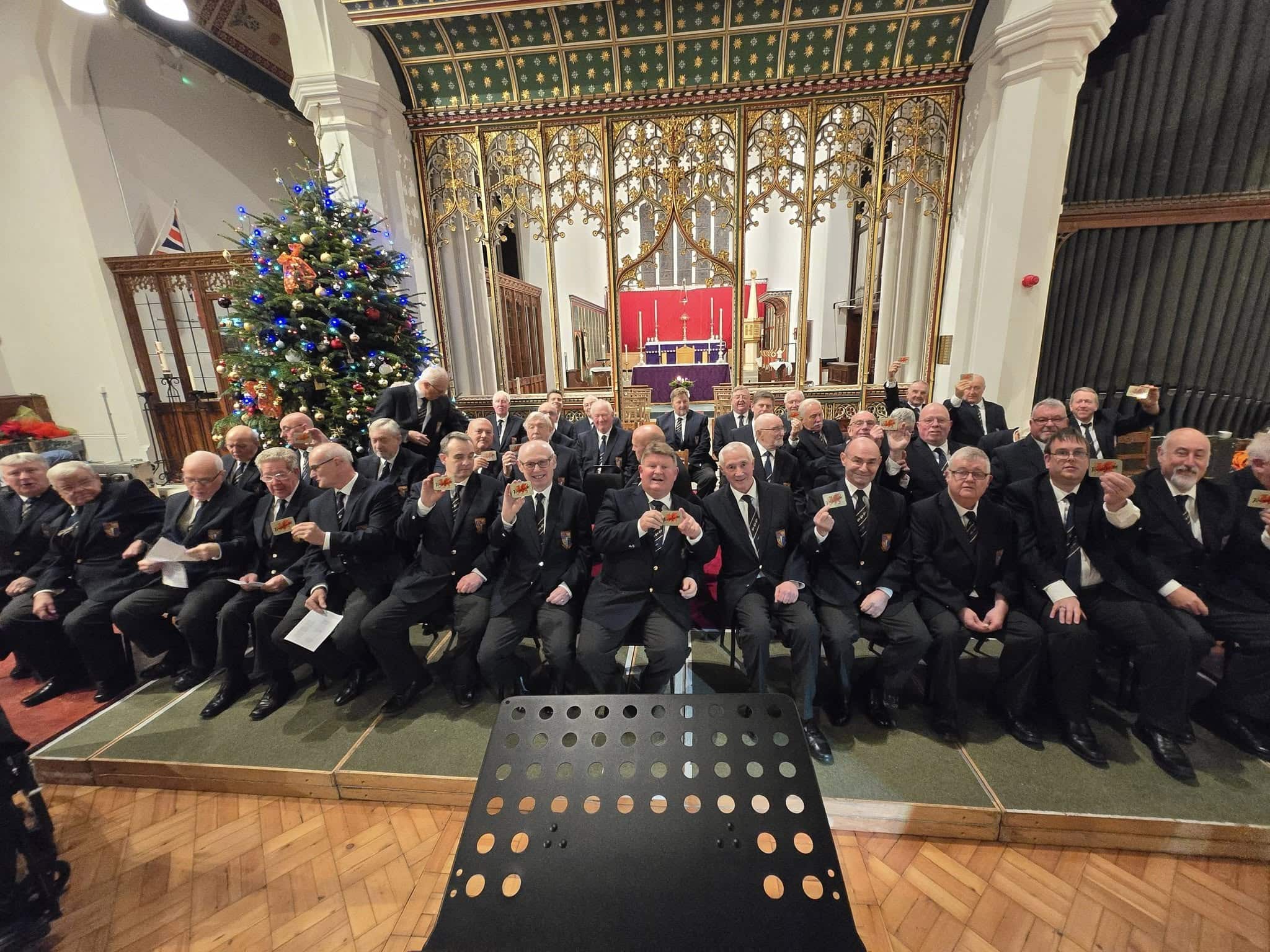 Cwmbach male choir St-Elvans