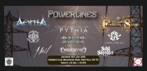 Powerlines festival poster including Aonia